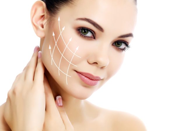 Pretty,Female,Against,A,White,Background,,Isolated,,Copyspace